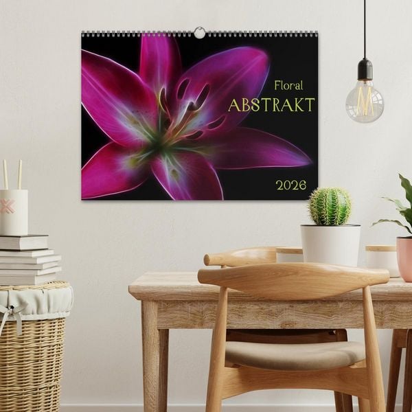 Produktbild: Floral Abstrakt 2026 (Wandkalender 2026 DIN A3 quer), CALVENDO Monatskalender