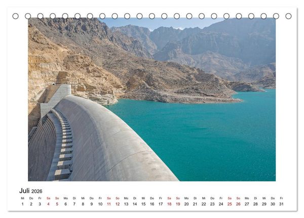 Produktbild: Sagenhafter Oman (Tischkalender 2026 DIN A5 quer), CALVENDO Monatskalender