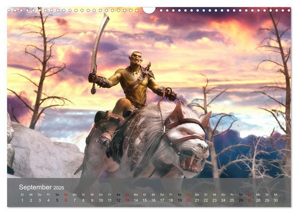 Produktbild: Welt der Orks (Wandkalender 2026 DIN A3 quer), CALVENDO Monatskalender