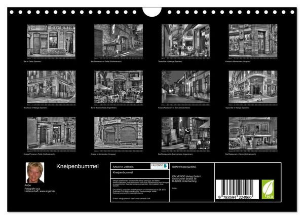 Produktbild: Kneipenbummel (Wandkalender 2027 DIN A4 quer), CALVENDO Monatskalender