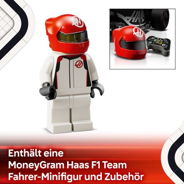 Produktbild: LEGO Speed Champions MoneyGram Haas F1 Team VF-24 Rennauto Modell 77250