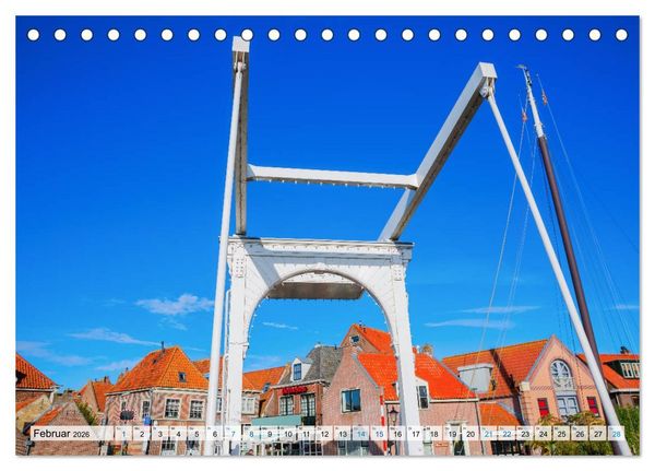 Produktbild: Enkhuizen - historische Hafenstadt am Ijsselmeer (Tischkalender 2026 DIN A5 quer), CALVENDO Monatskalender