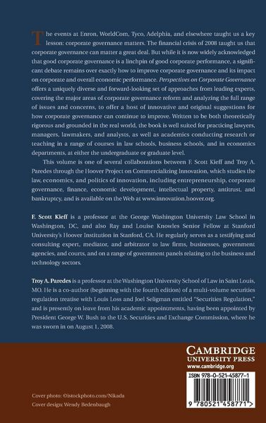 Produktbild: Perspectives on Corporate Governance