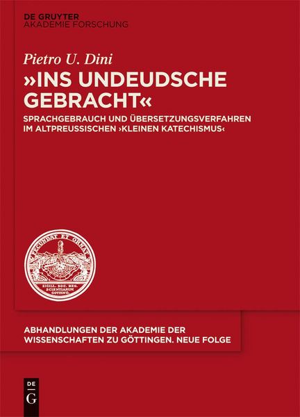 Produktbild: "ins undeudsche gebracht"