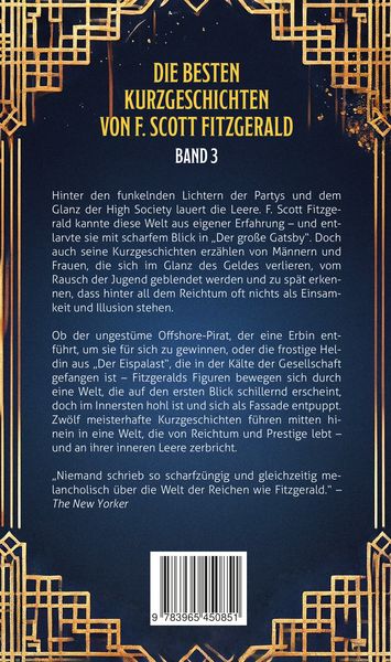 Produktbild: Gatsbys Welt. Die besten Kurzgeschichten. Band 3. F. Scott Fitzgerald