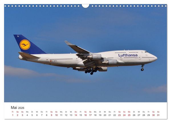 Produktbild: Flugzeugimpressionen auf dem Flughafen (Wandkalender 2026 DIN A3 quer), CALVENDO Monatskalender