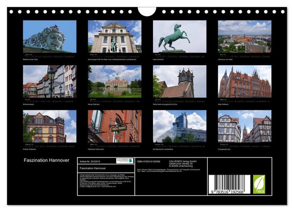 Produktbild: Faszination Hannover (Wandkalender 2026 DIN A4 quer), CALVENDO Monatskalender