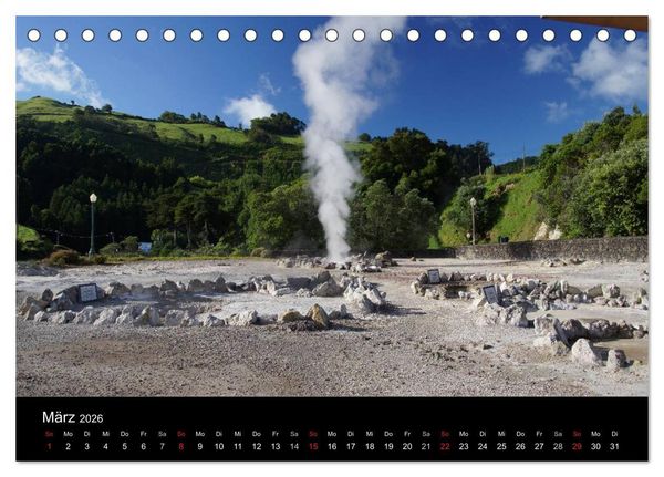 Produktbild: Azoren - bezaubernde Inselwelt. Eindr&uuml;cke auf Sao Miguel (Tischkalender 2026 DIN A5 quer), CALVENDO Monatskalender
