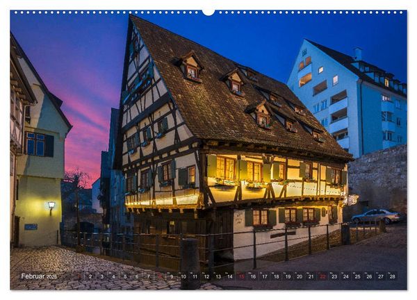 Produktbild: Ulm f&uuml;r Nachtspatzen (Wandkalender 2026 DIN A2 quer), CALVENDO Monatskalender