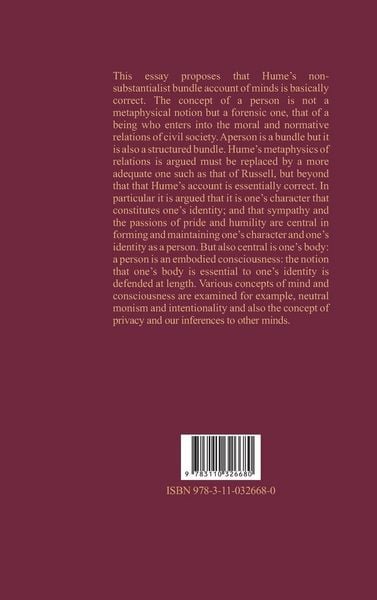 Produktbild: Body, Mind and Self in Hume&rsquo;s Critical Realism