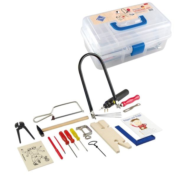 Produktbild: PEBARO 641S - Laubs&auml;ge-Set mit Stahlwerkzeugen und Bohrmaschine, mit Anleitungsheft