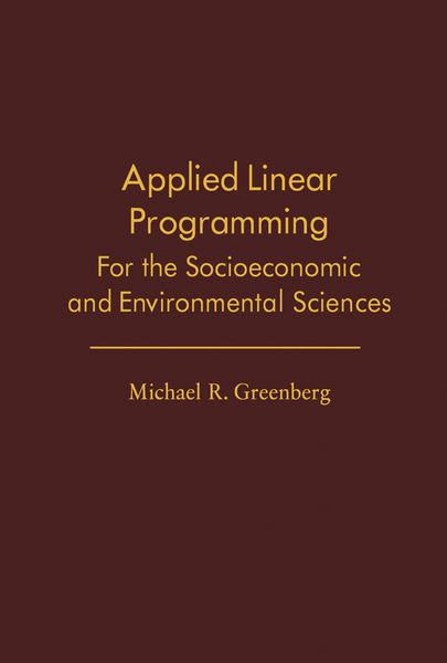 Produktbild: Applied Linear Programming