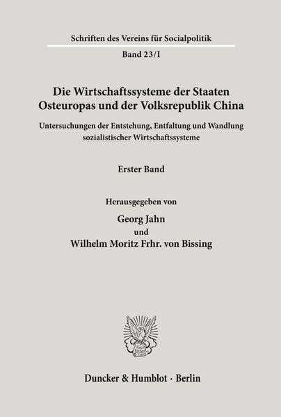 Produktbild: Die Wirtschaftssysteme der Staaten Osteuropas und der Volksrepublik China.