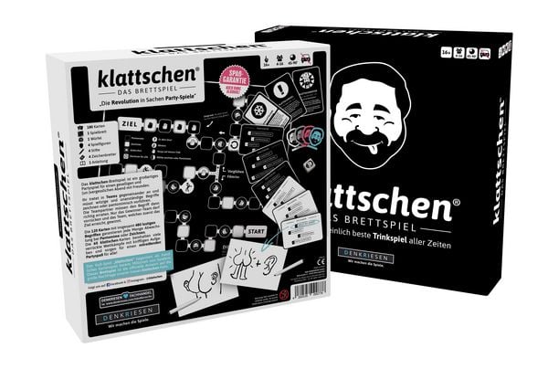 Produktbild: DENKRIESEN - klattschen&reg; - Trinkspiel - DAS BRETTSPIEL - Das wahrscheinlich be