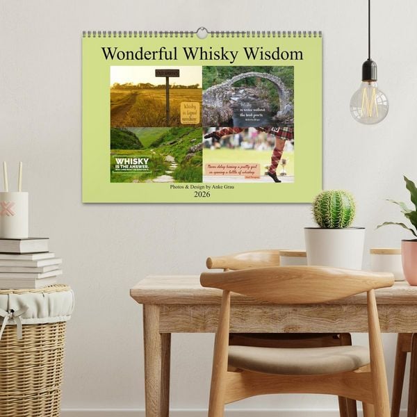 Produktbild: Wonderful Whisky Wisdom (Wall Calendar 2026 DIN A3 landscape), CALVENDO 12 Month Wall Calendar