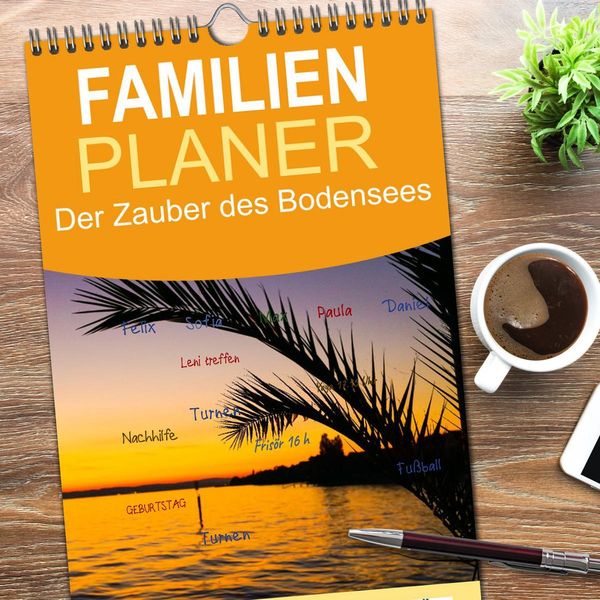 Produktbild: Familienplaner 2026 - Der Zauber des Bodensees mit 5 Spalten (Wandkalender, 21 x 45 cm) CALVENDO