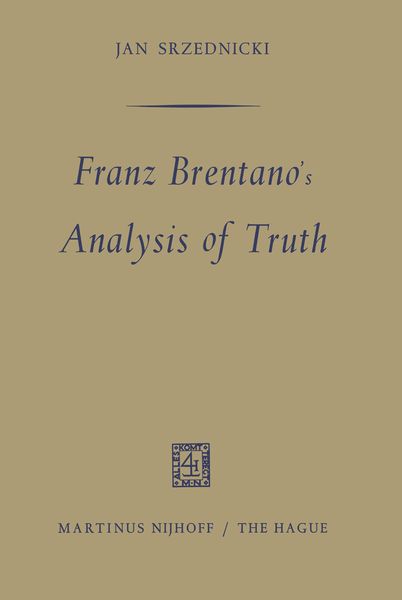 Produktbild: Franz Brentano's Analysis of Truth