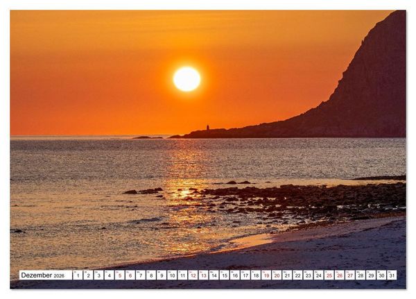 Produktbild: Lofoten - Norwegische Trauminseln (Tischkalender 2026 DIN A5 quer), CALVENDO Monatskalender