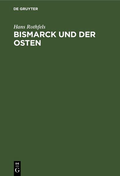 Produktbild: Bismarck und der Osten