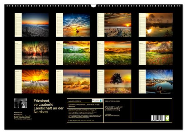 Produktbild: Friesland, verzauberte Landschaft an der Nordsee (Wandkalender 2026 DIN A2 quer), CALVENDO Monatskalender
