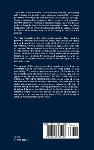 Produktbild: Arterial Remodeling: A Critical Factor in Restenosis