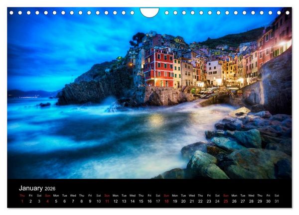 Produktbild: Magical Tuscany and Liguria (Wall Calendar 2026 DIN A4 landscape), CALVENDO 12 Month Wall Calendar