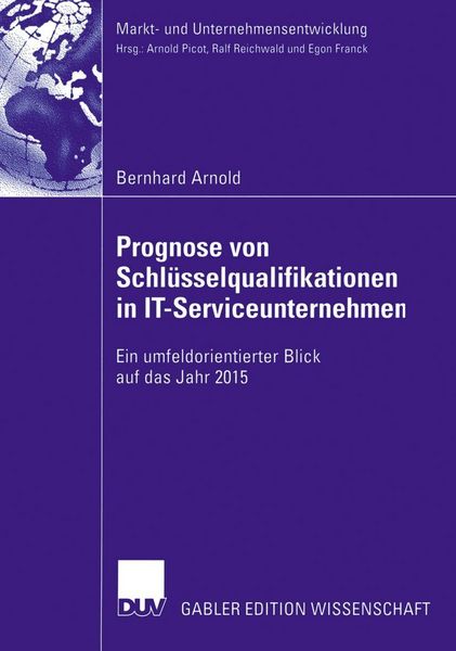 Produktbild: Prognose von Schl&uuml;sselqualifikationen in IT-Serviceunternehmen