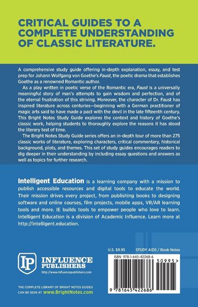 Produktbild: Study Guide to Faust by Johann Wolfgang von Goethe