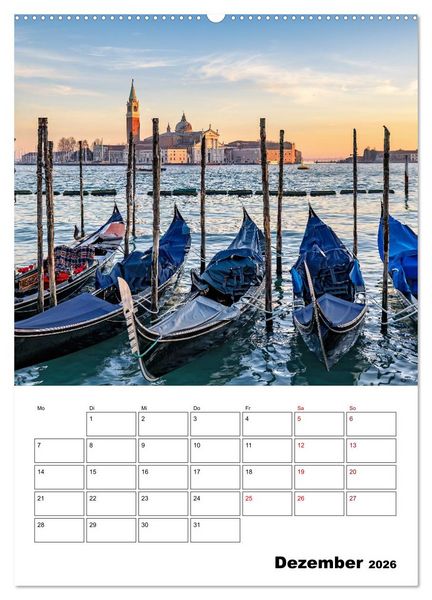Produktbild: Venedig Kulisse der Serenissima - Terminplaner (Wandkalender 2026 DIN A2 hoch), CALVENDO Monatskalender