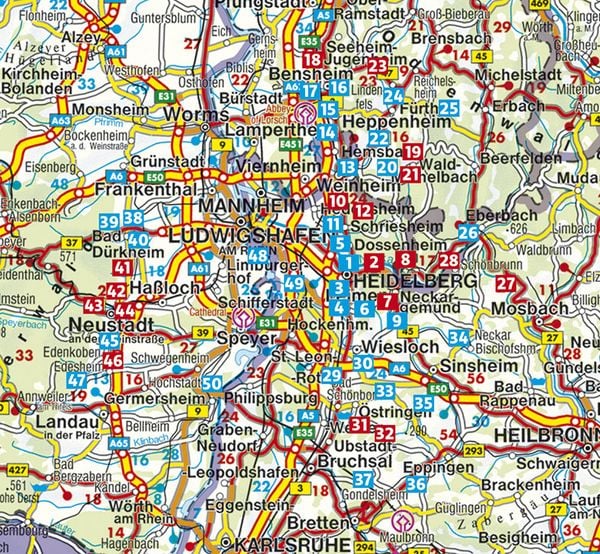 Produktbild: ROTHER Wanderf&uuml;hrer Rhein-Neckar