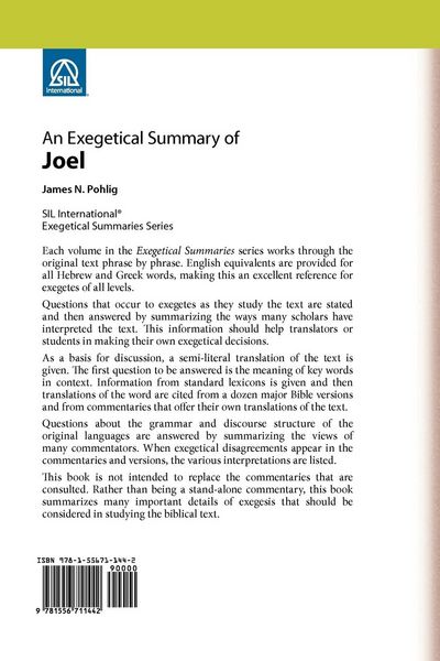 Produktbild: An Exegetical Summary of Joel