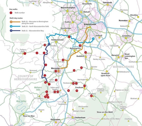 Produktbild: Walking in Worcestershire