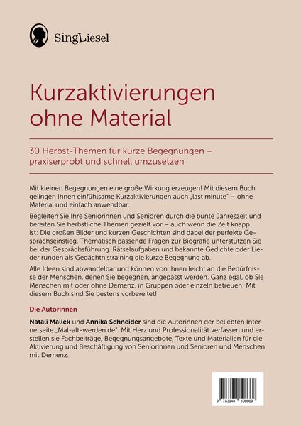 Produktbild: Kurzaktivierungen ohne Material. Last-Minute-Ideen f&uuml;r den Herbst