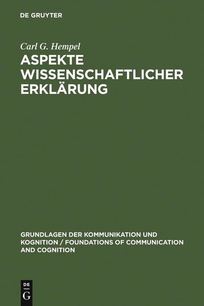 Produktbild: Aspekte wissenschaftlicher Erkl&auml;rung