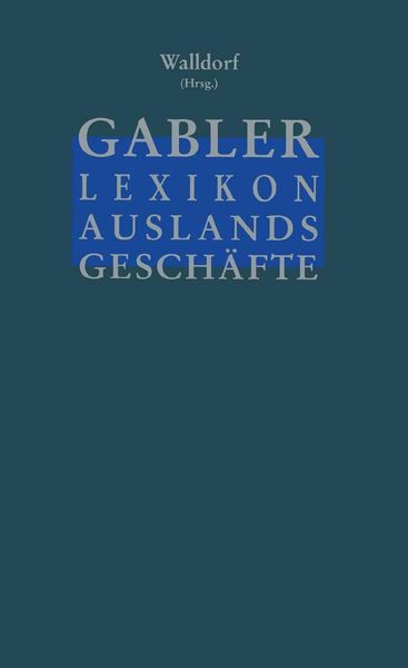 Produktbild: Gabler Lexikon Auslands Gesch&auml;fte