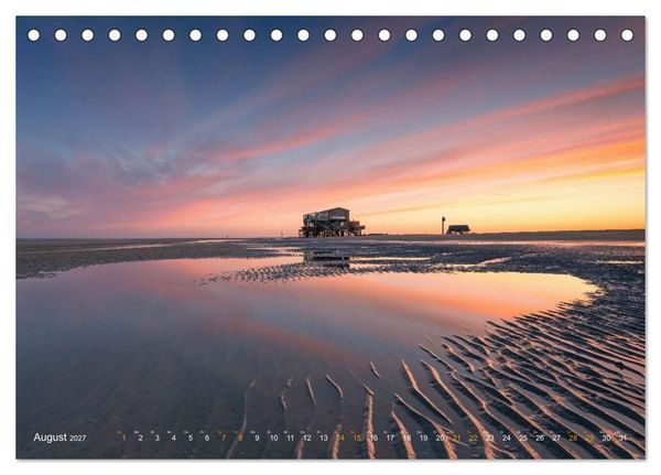Produktbild: Nordseeurlaub in St. Peter-Ording (Tischkalender 2027 DIN A5 quer), CALVENDO Monatskalender