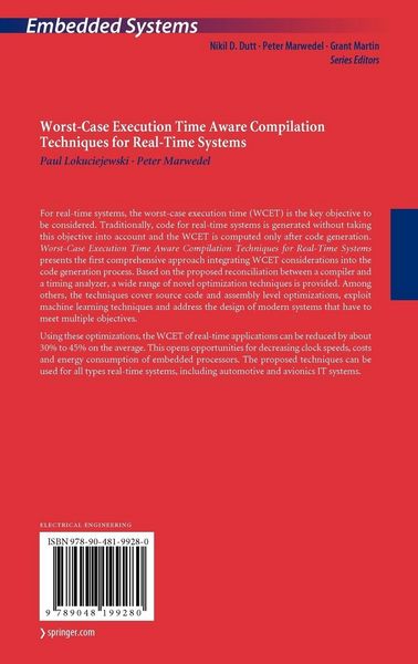 Produktbild: Worst-Case Execution Time Aware Compilation Techniques for Real-Time Systems