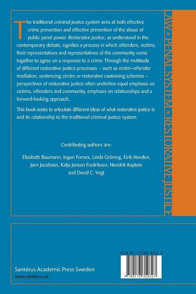 Produktbild: Restorative Justice and Criminal Justice