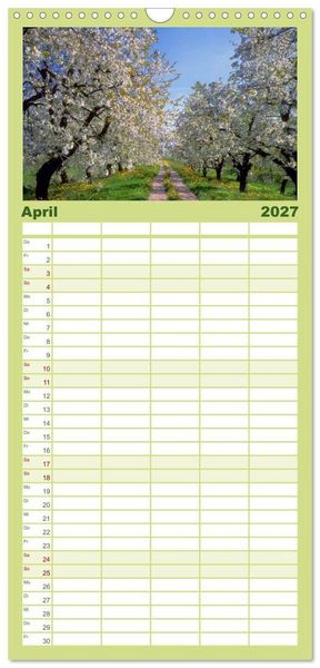 Produktbild: Familienplaner 2027 - Wundersch&ouml;nes "Altes Land" mit 5 Spalten (Wandkalender, 21 x 45 cm) CALVENDO