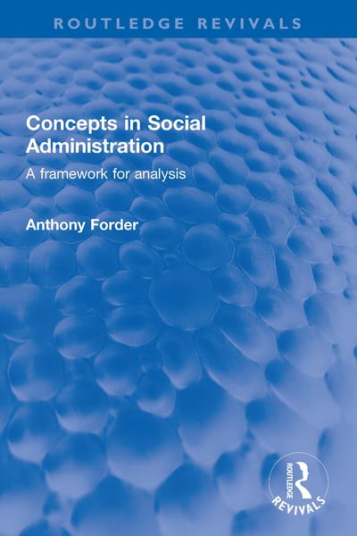 Produktbild: Concepts in Social Administration