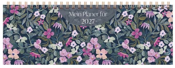 Produktbild: Tischquerkalender Purpur-Bl&uuml;ten 2027