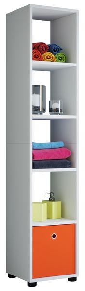 Produktbild: Holz Badm&ouml;bel Stand Badregal Hochschrank Benos-5