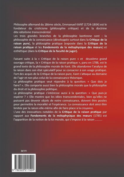 Produktbild: Critique de la raison pratique