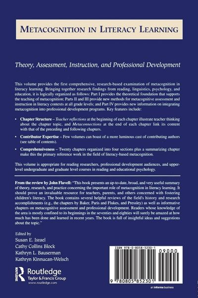 Produktbild: Metacognition in Literacy Learning