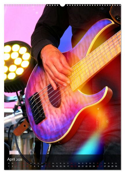 Produktbild: Rockgitarren in Concert (hochwertiger Premium Wandkalender 2026 DIN A2 hoch), Kunstdruck in Hochglanz