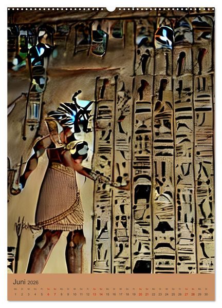 Produktbild: Altes &Auml;gypten - Computertr&auml;ume aus der KI (hochwertiger Premium Wandkalender 2026 DIN A2 hoch), Kunstdruck in Hochglanz