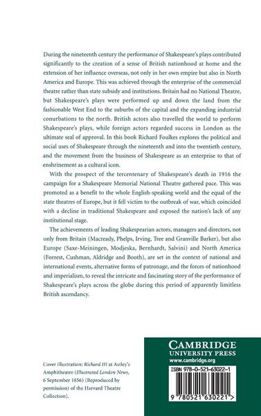Produktbild: Performing Shakespeare in the Age of Empire