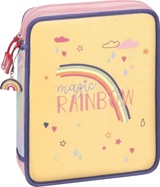 Produktbild: Brunnen Federm&auml;ppchen XXL Magic Rainbow &brvbar; 2 Rei&szlig;verschl&uuml;sse, gelb