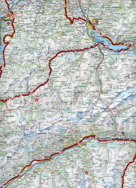 Grand Tour of Switzerland 1 : 275 000 Touring Map