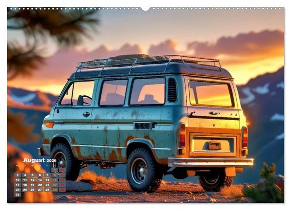 Produktbild: Vanlife - Caravan Abenteuer (Wandkalender 2026 DIN A2 quer), CALVENDO Monatskalender